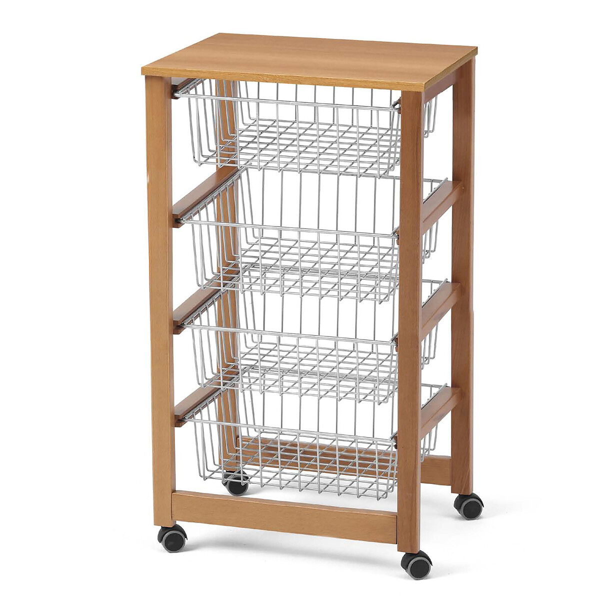 Carrello da cucina - Ginger legno scuro, EUROPE & NATURE