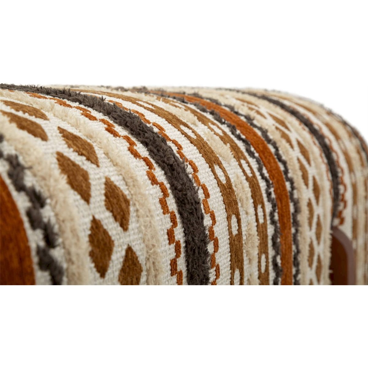 Banc ethnique pieds en bois massif MODERN multicolore, RECOLLECTION