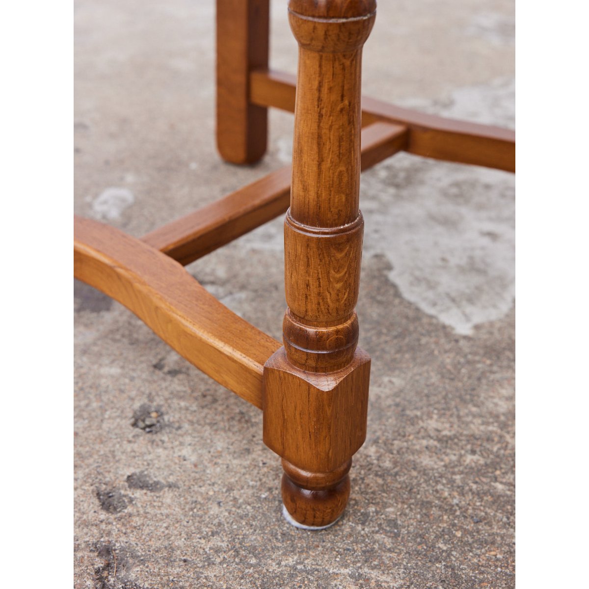 Lot de 6 chaises en chêne et paille Claude N°1422 - Bon état bois clair, DEBONGOUT