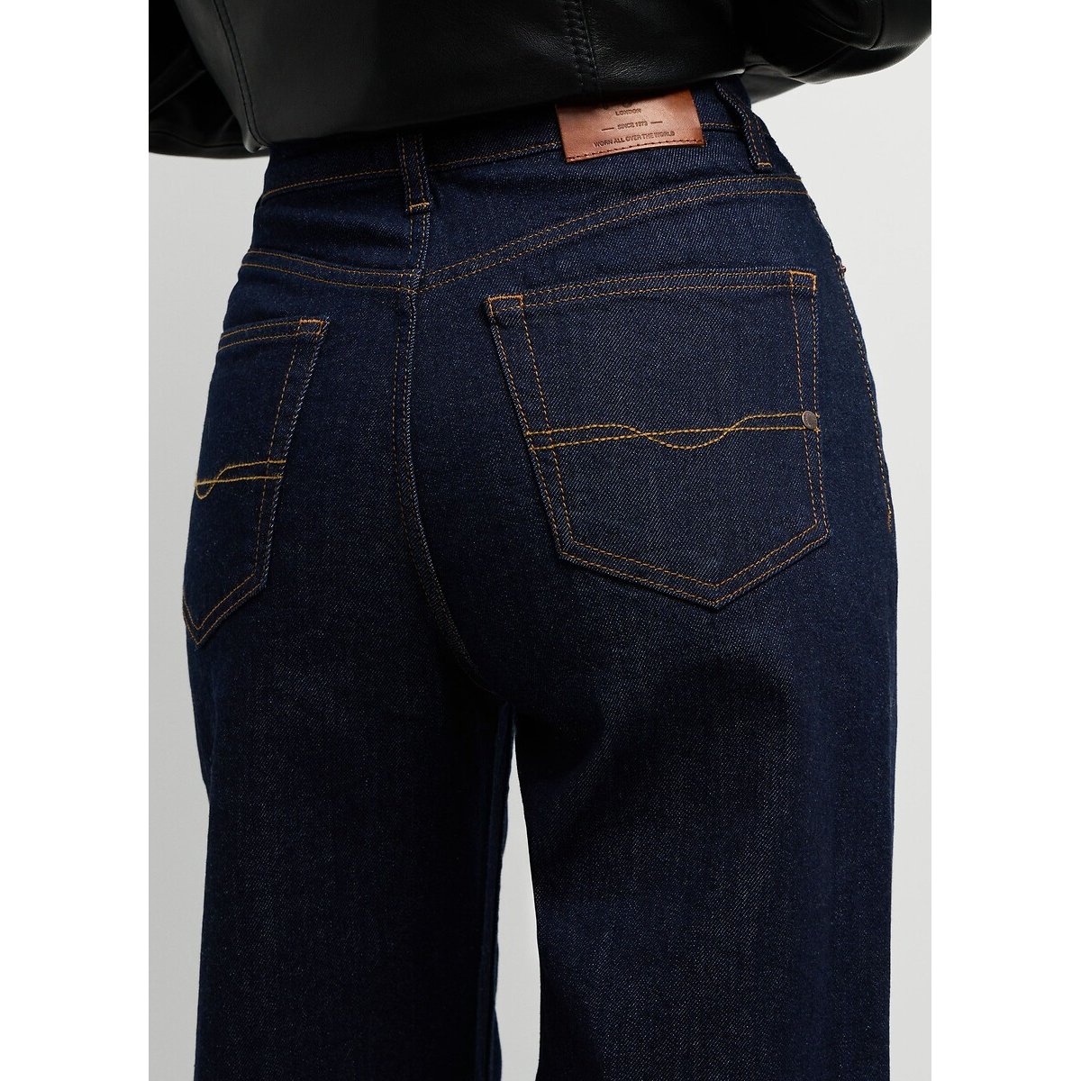 Gerade geschnittene Jeans Lexa mit hoher Leibhöhe dark indigo, PEPE JEANS