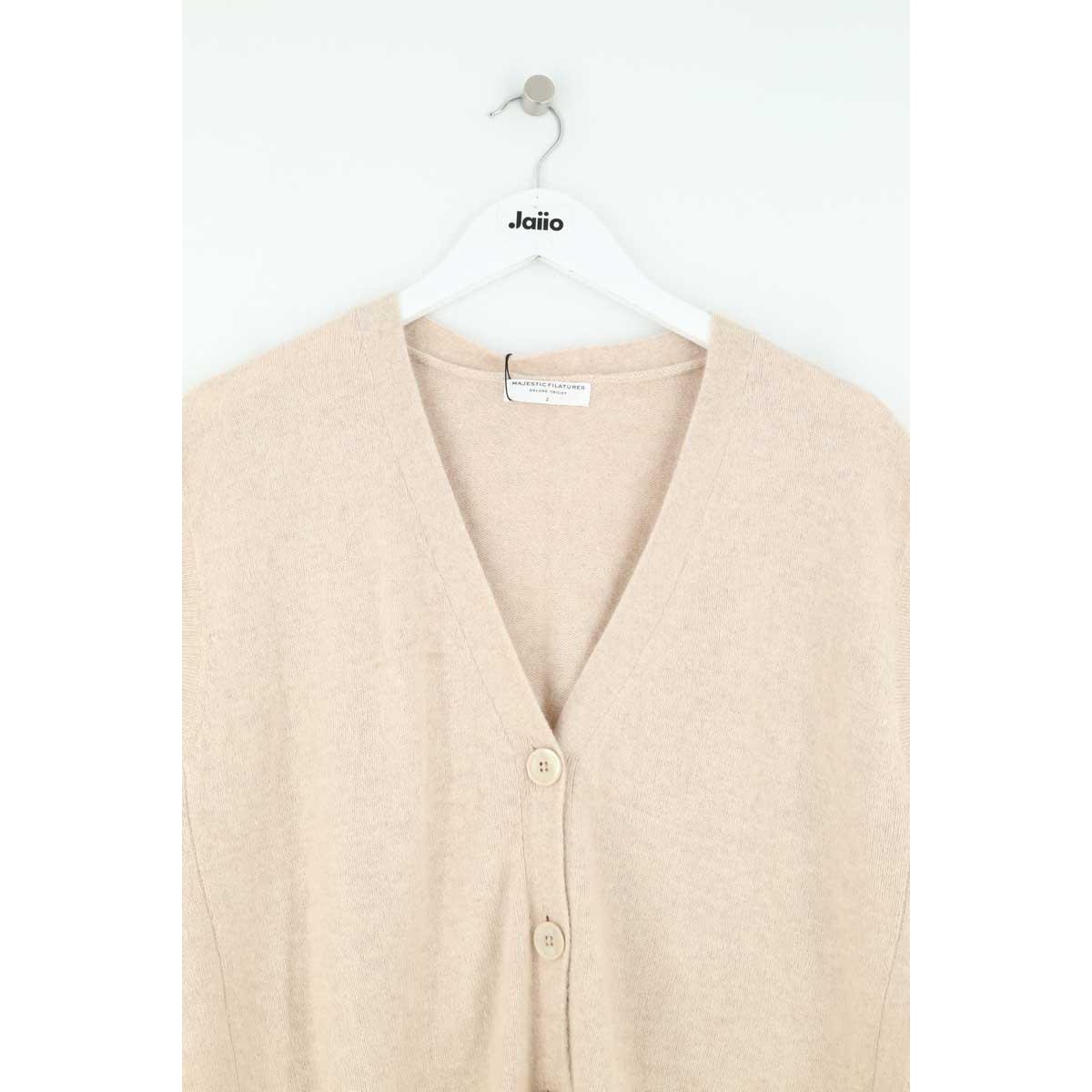 Cardigan - Très Bon État beige, MAJESTIC FILATURES