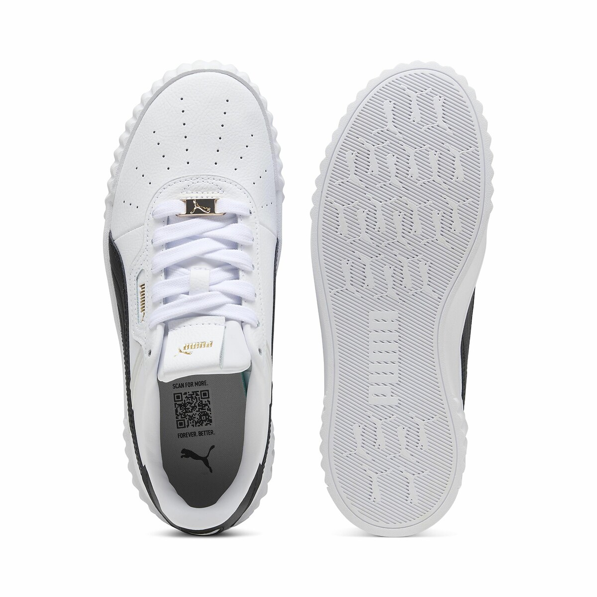 Sneakers Carina 3.0 Luxe wit/zwart, PUMA
