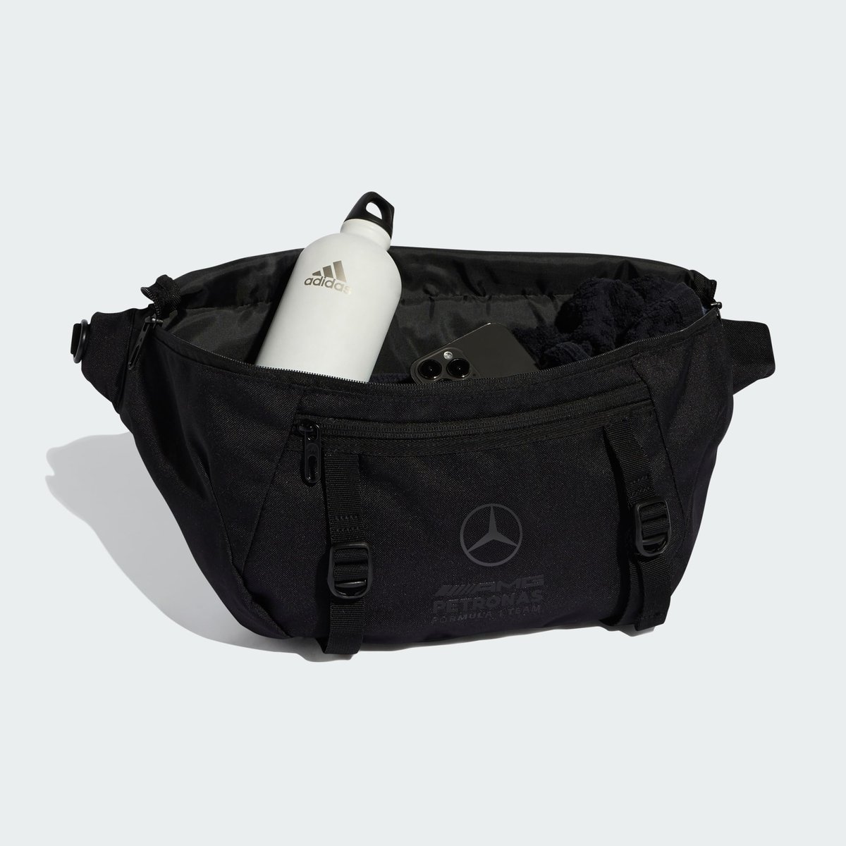 Sac En Bandoulière De L’équipe De Formule 1 Mercedes - Amg Petronas Lights Out black, adidas Performance