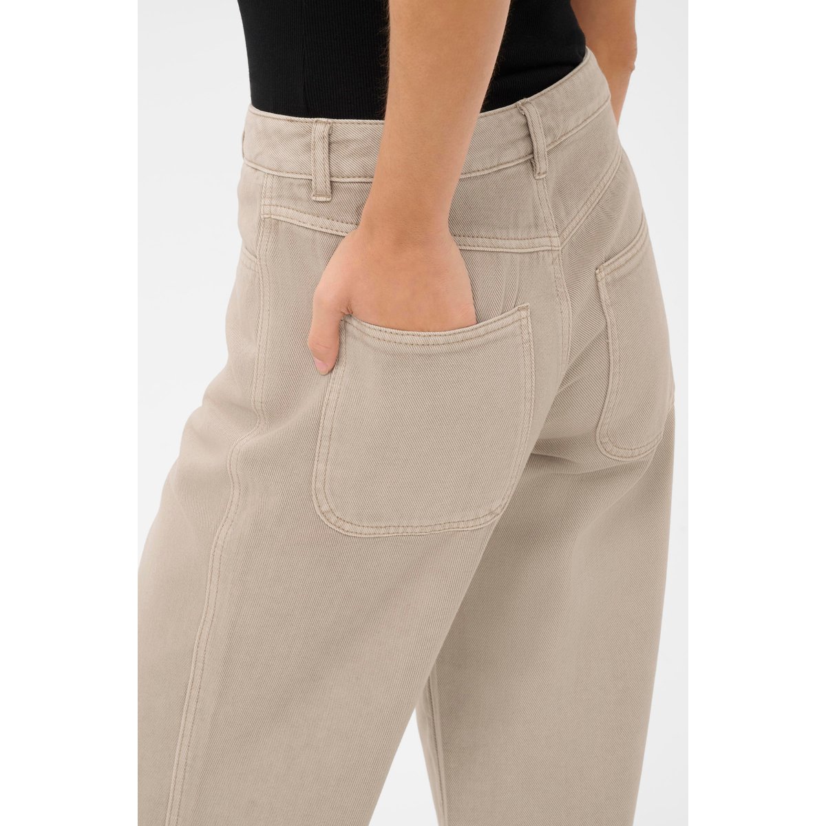 Jeans beige feather gray, KAFFE