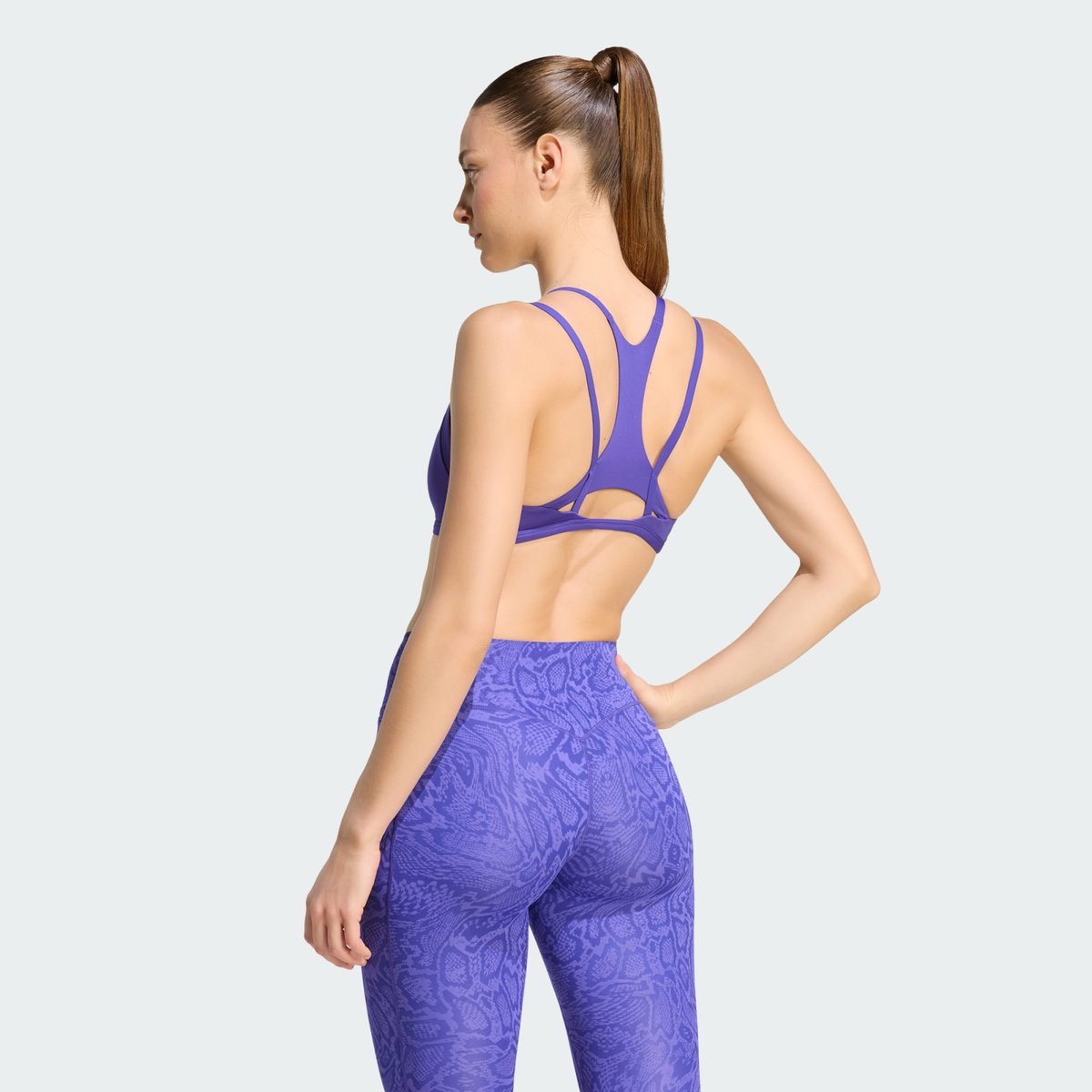 Brassière À Bretelles Optime Workout Maintien Léger Brassière À Bretelles Optime Workout Maintien Léger pure purple, adidas Performance