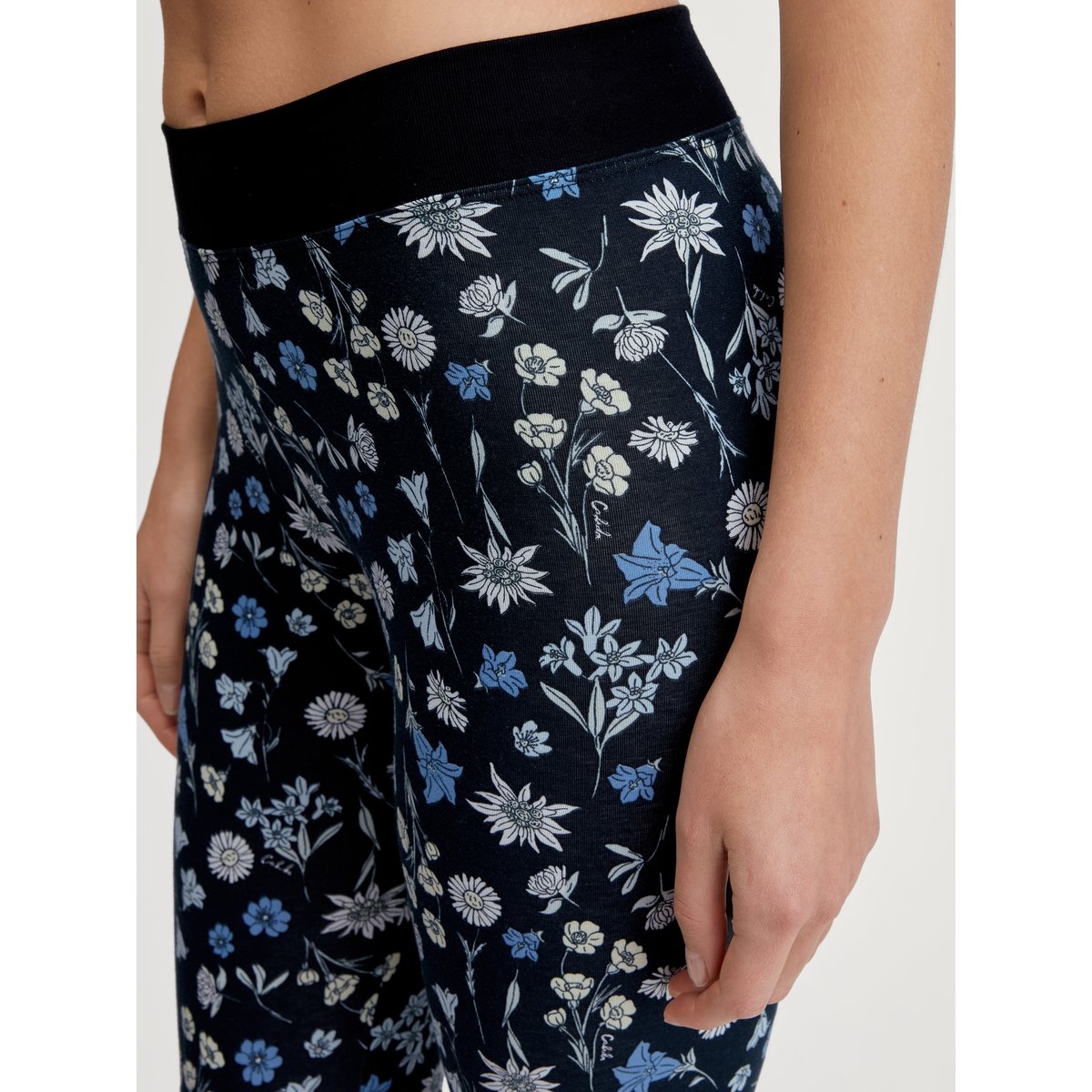 Leggings Coton ELASTIC TREND black print, CALIDA