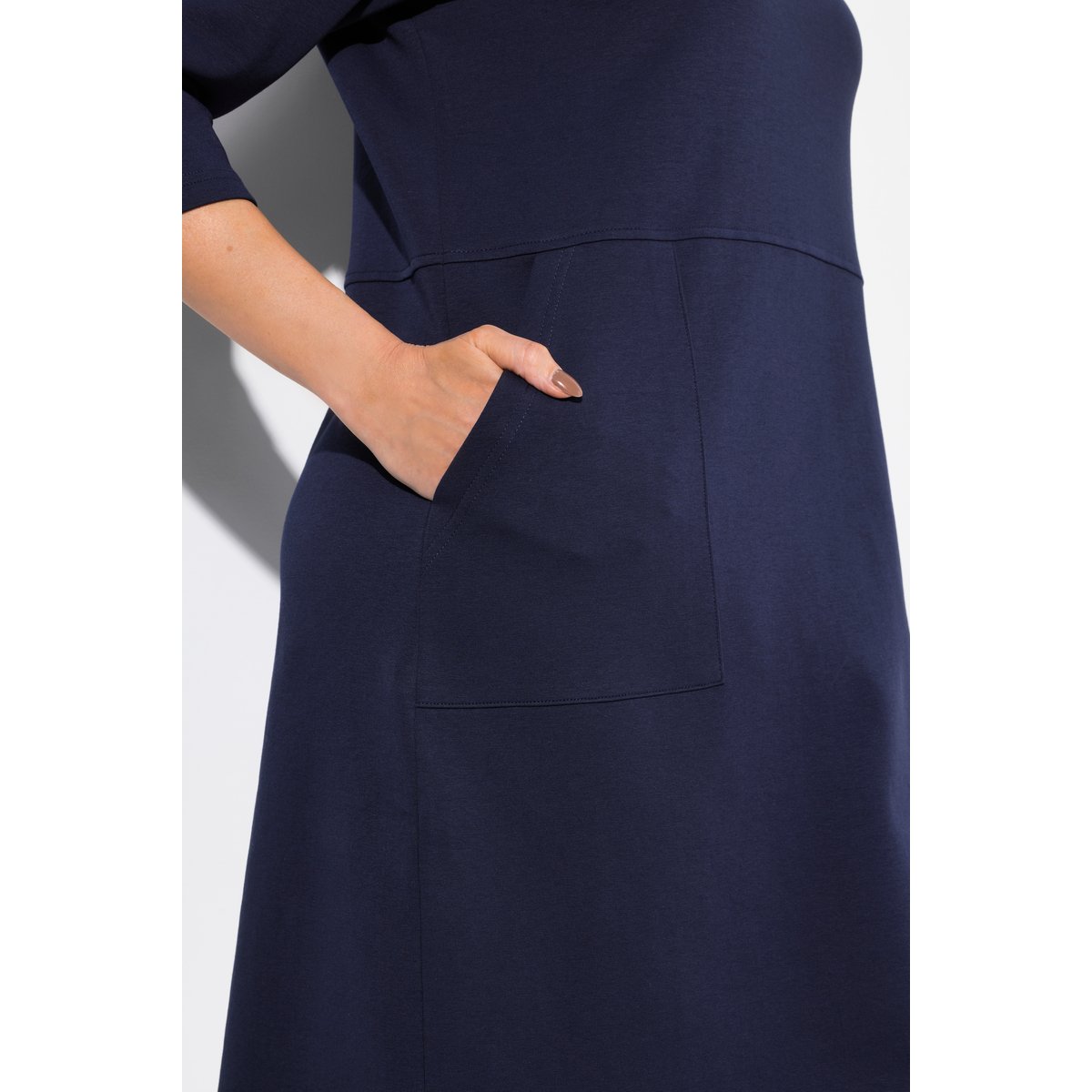 Robe en molleton Point de Rome marine, ULLA POPKEN