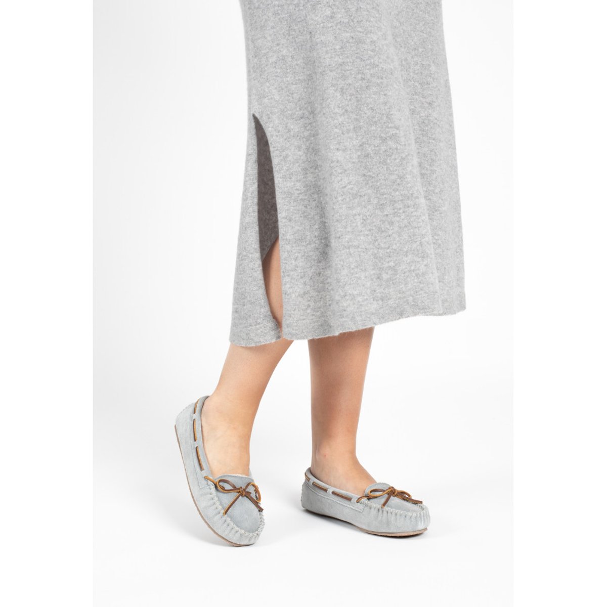 Mocassins en su&eacute;dine