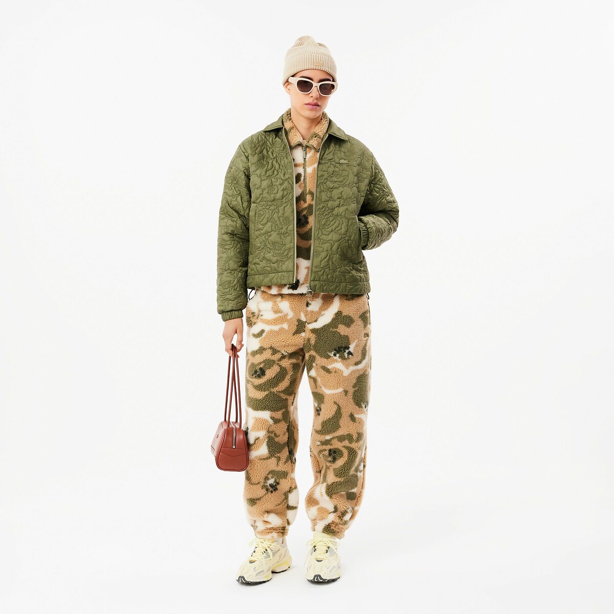 Blouson col chemise kaki, LACOSTE