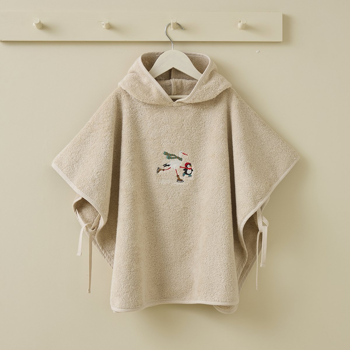 Poncho enfant LOU ET CELESTIN beige, SYLVIE THIRIEZ