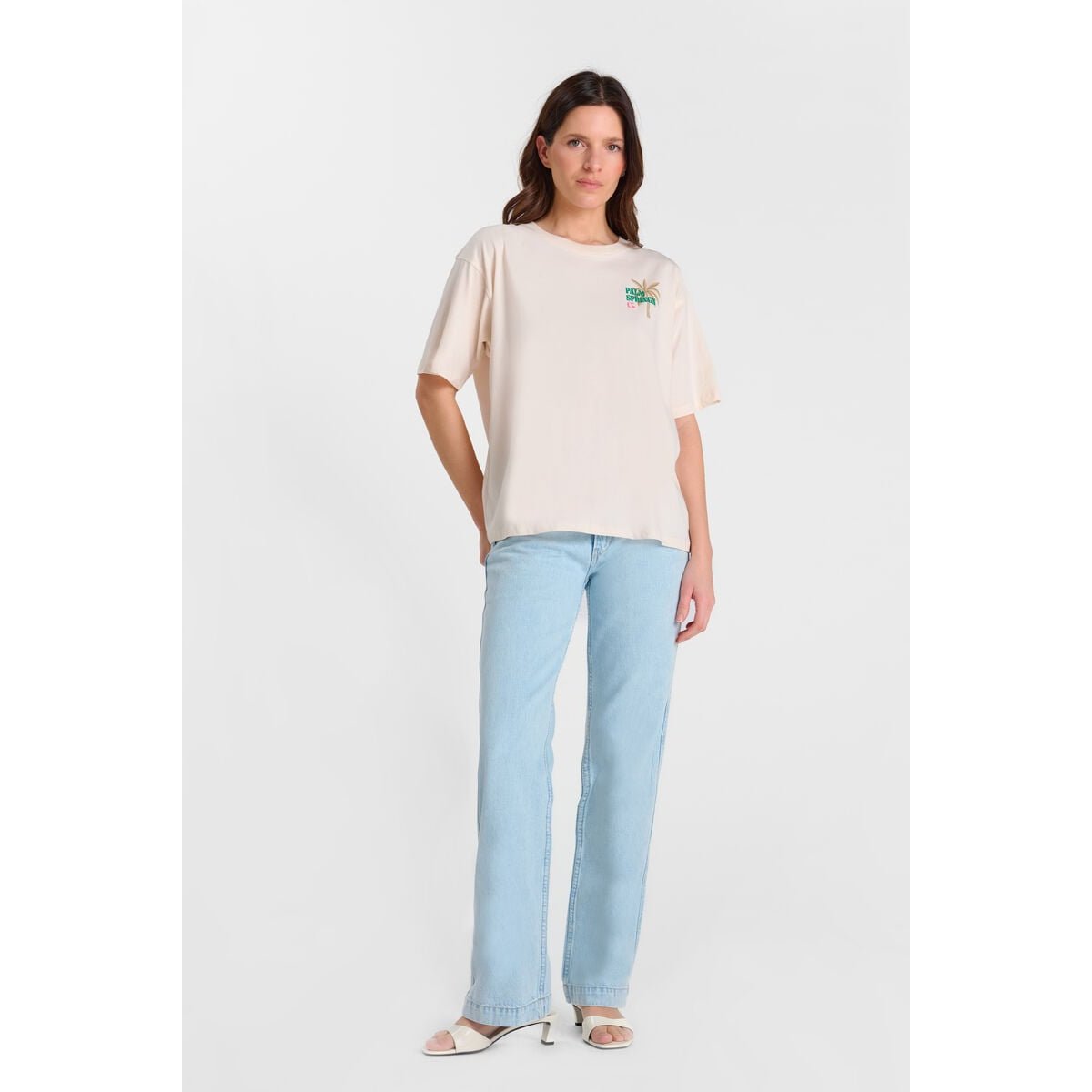 Tee-Shirt PALMS craie, LE TEMPS DES CERISES