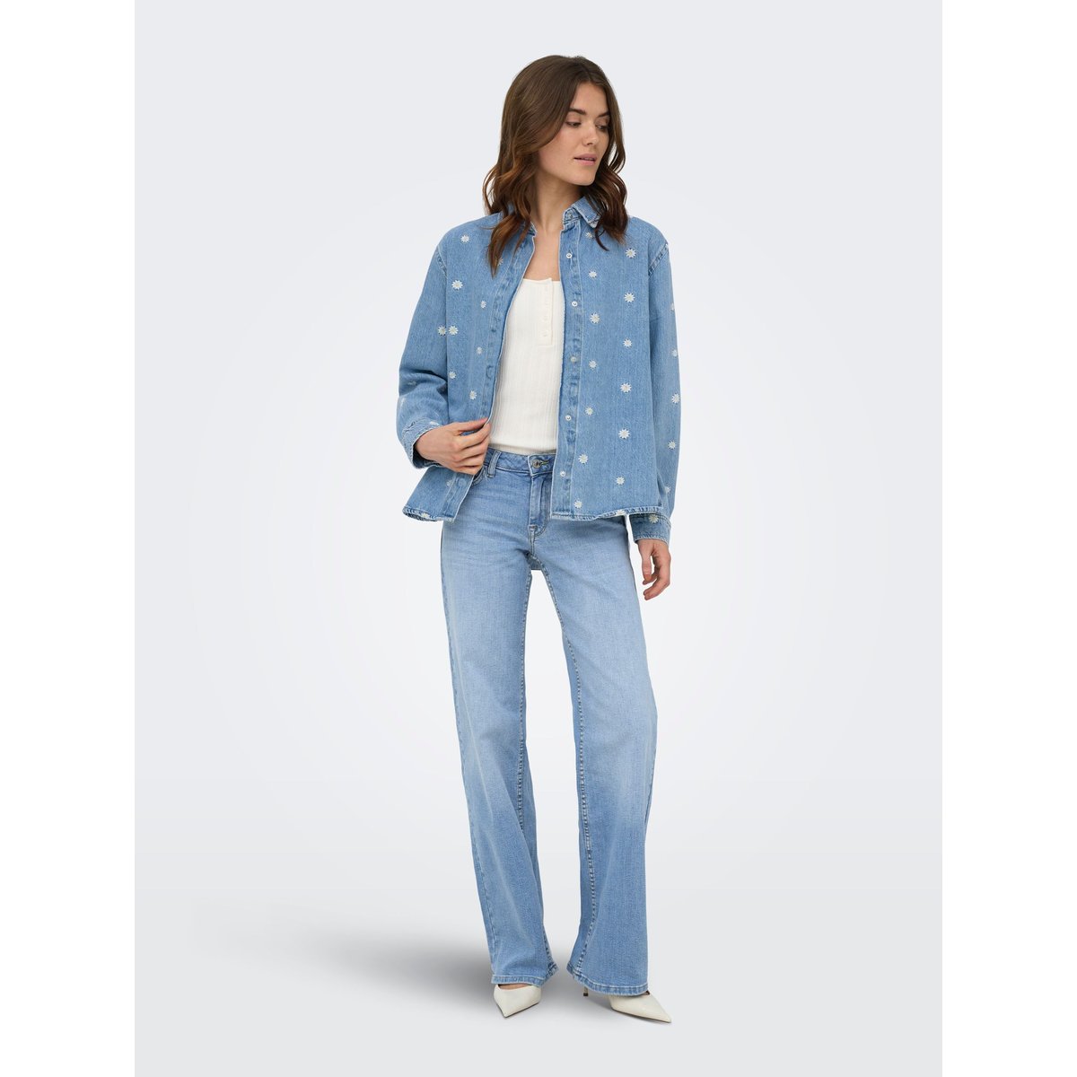 Chemise En Denim light blue denim, ONLY