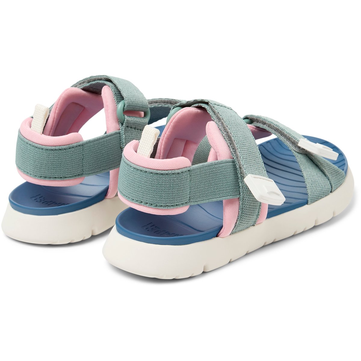 Sandales Oruga vert moyen et gris foncé, CAMPER