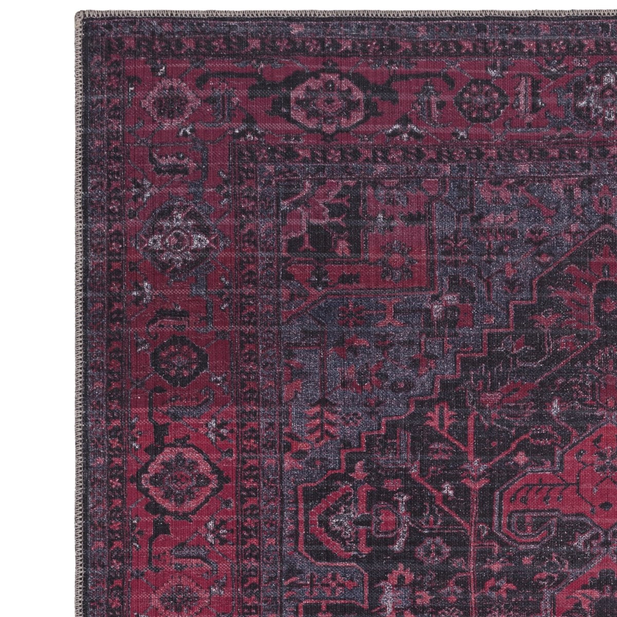 Tapis salon et chambre style orient ALYA rouge, NOVATREND