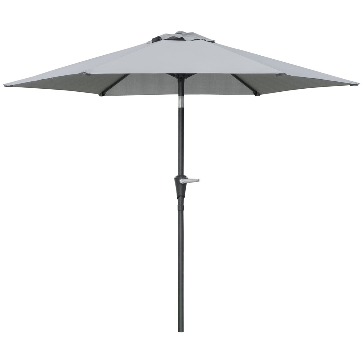Parasol de terrasse Métal Gris gris, OUTSUNNY