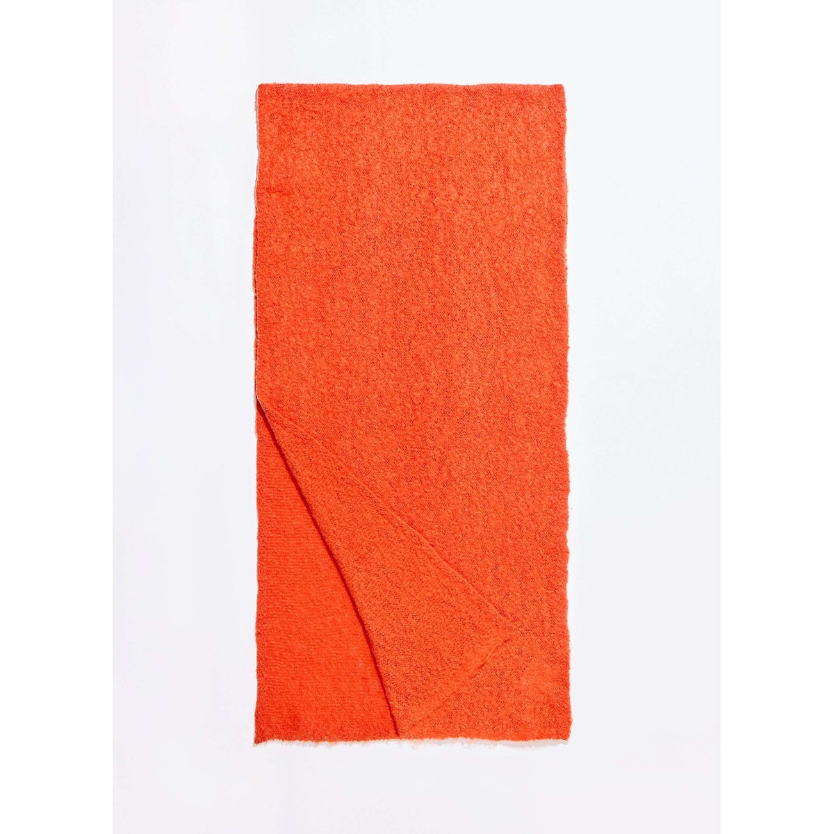 Grande écharpe recyclée ZAFIRE orange potiron, LA FIANCÉE