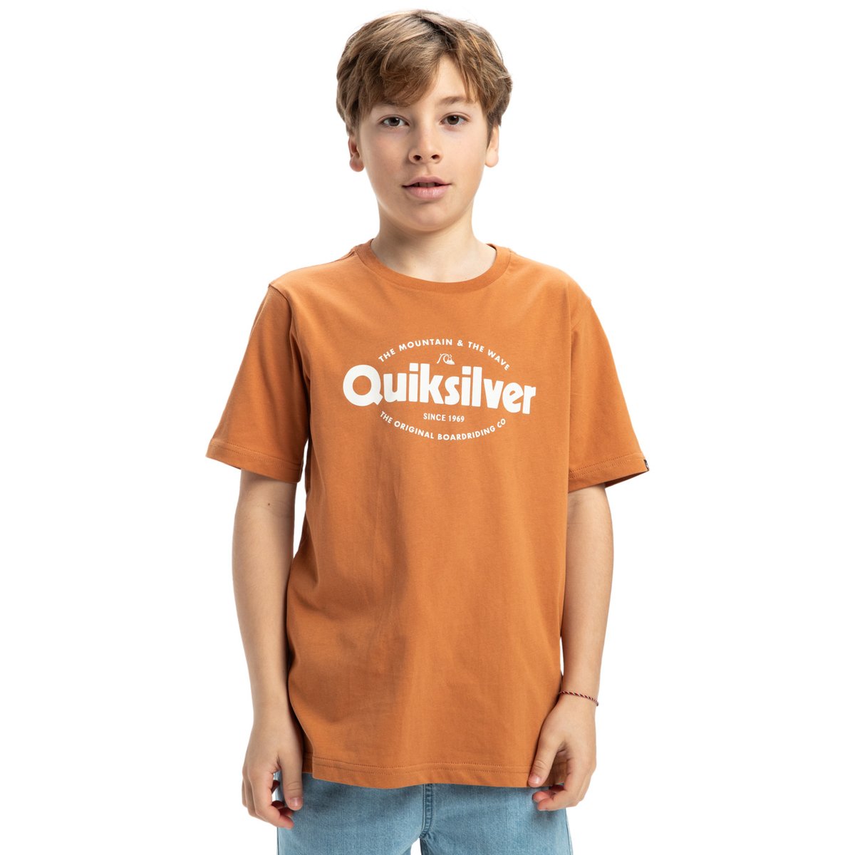 T-shirt à manches courtes EV SHAPE ALL DAYS marron bran, QUIKSILVER
