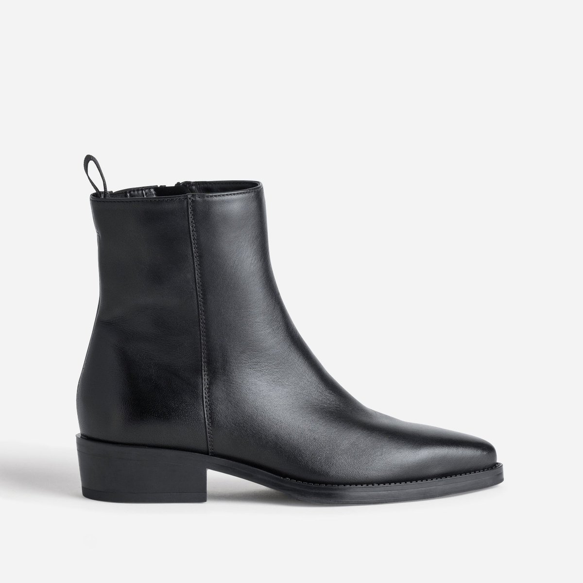 Boots en cuir LYS noir, ERAM