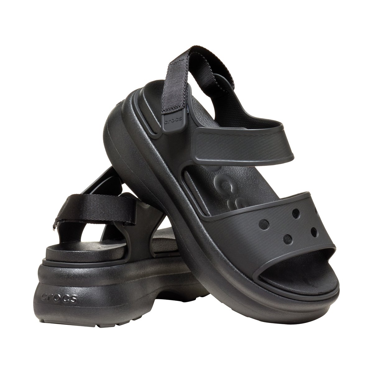 Sandales à Scratch Soho Y Strap noir, CROCS