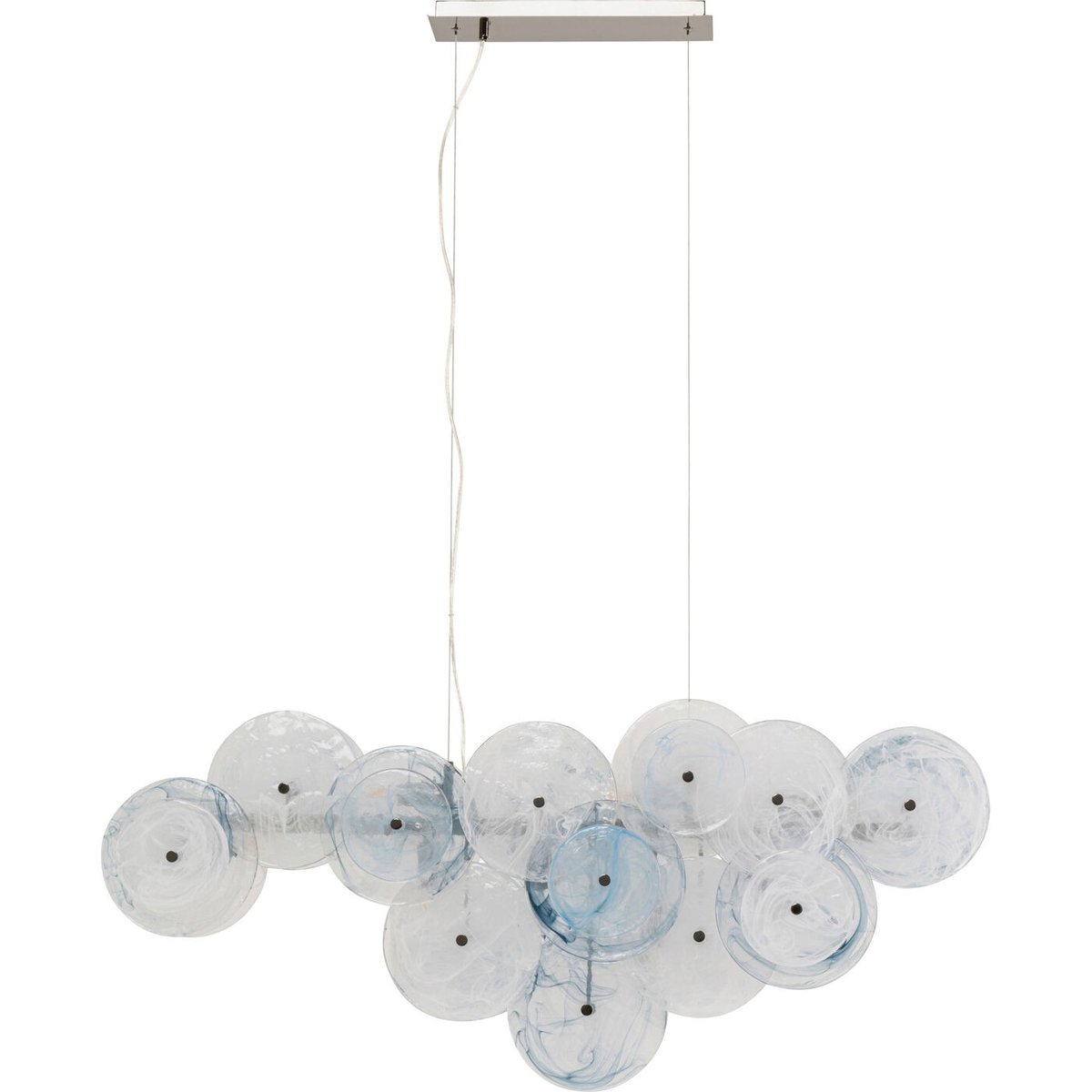 Suspension en verre, AQUAMARINE transparent, KARE DESIGN
