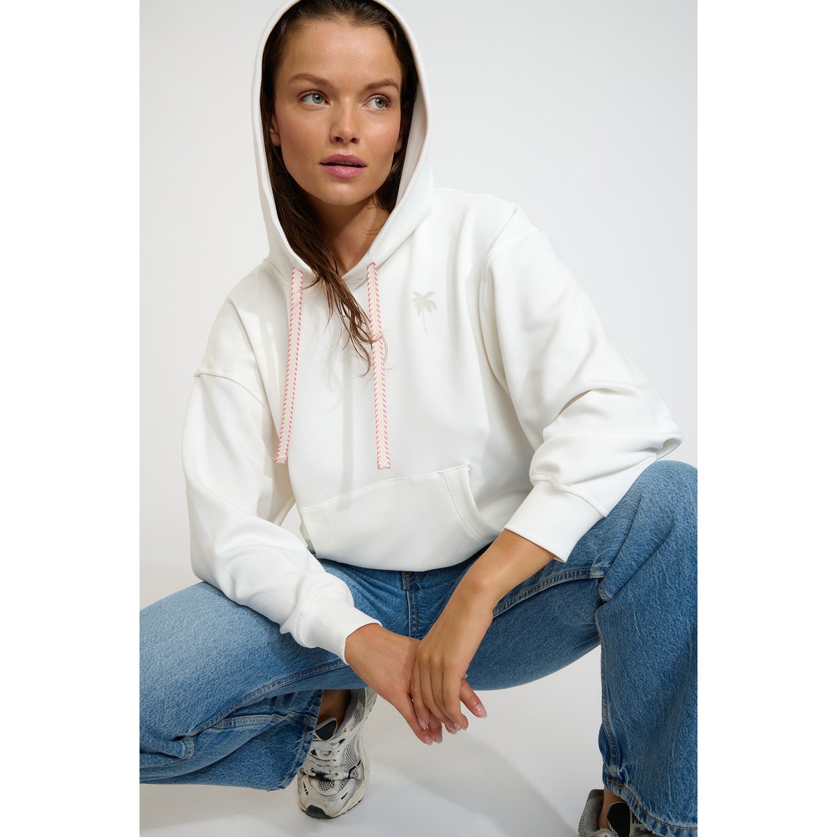 Sweatshirt Jexa - BAYJOY blanc, BANANA MOON