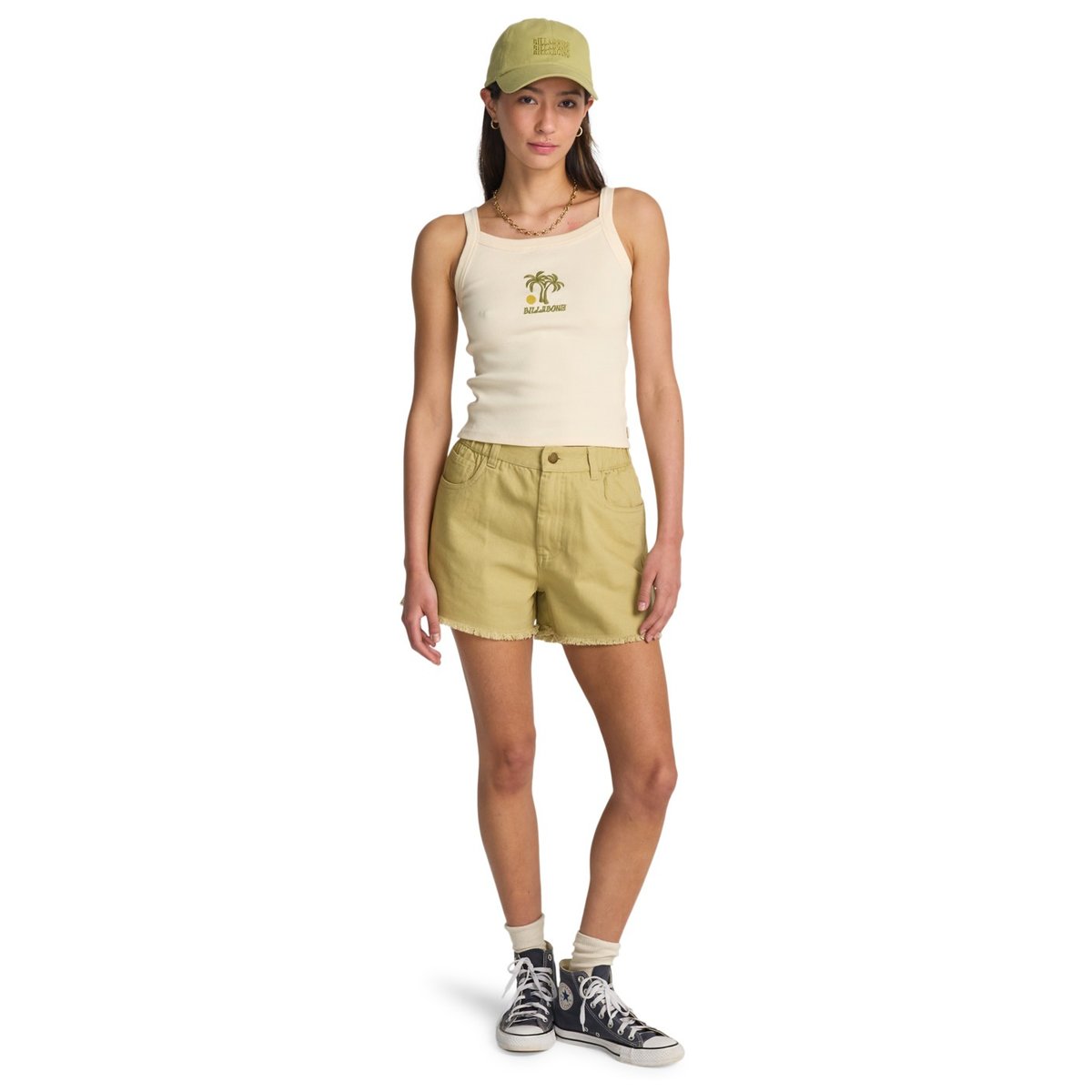 Short taille élastique LITTLE SISTER vert cactus green, BILLABONG