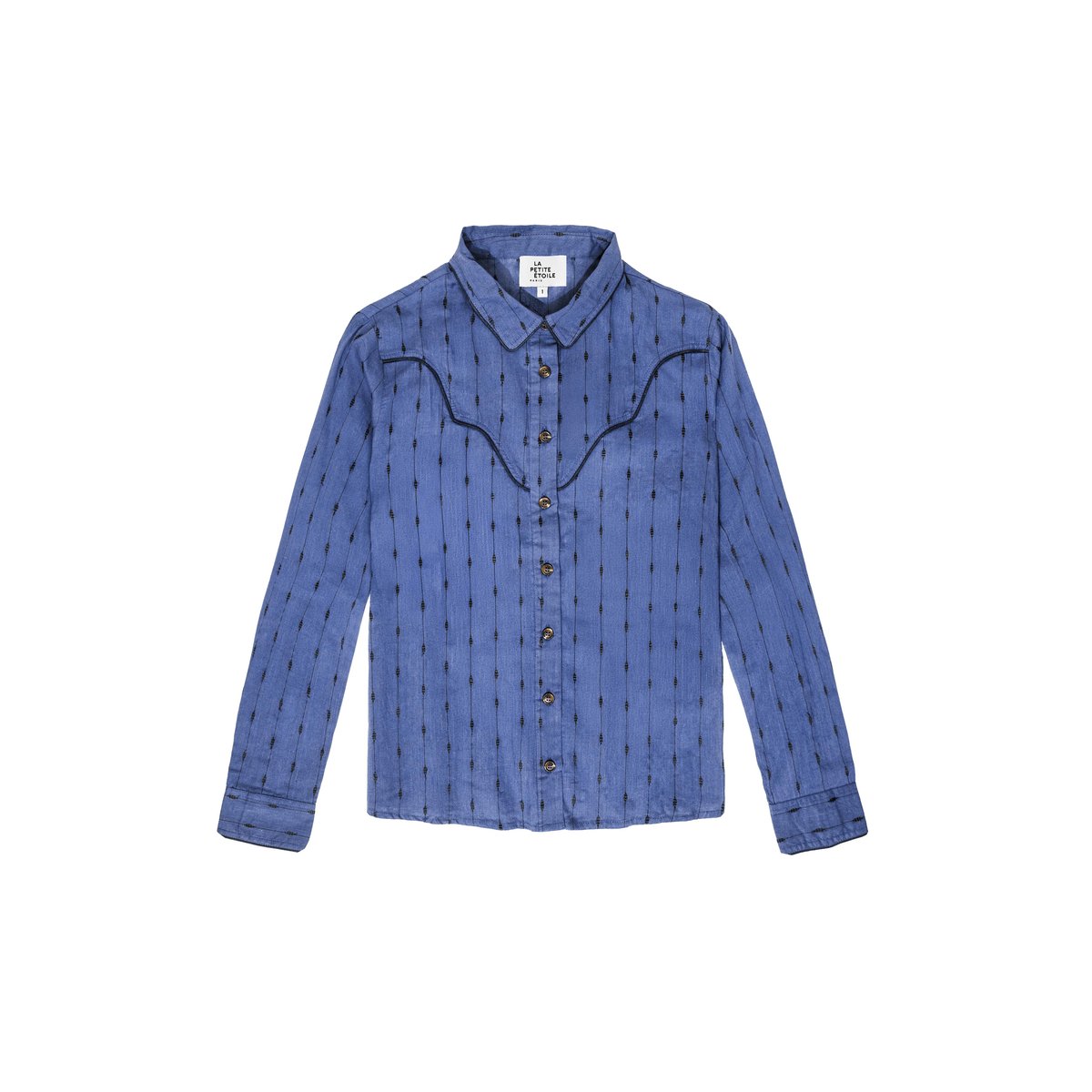 CHEMISE imprimé ethnique CARLIAN 25-marine, LA PETITE ETOILE