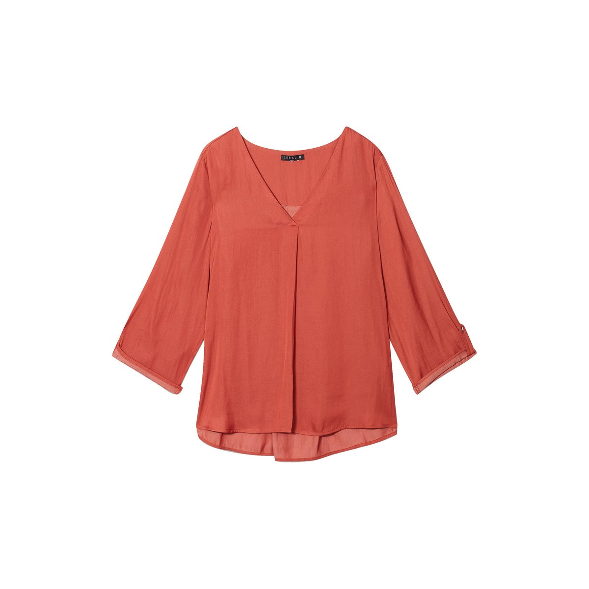 Blouse manches 3/4 terracotta, BREAL