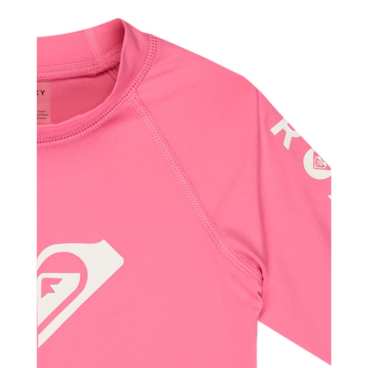 Lycra manches courtes WHOLE HEARTED. rose sangria sunset, ROXY