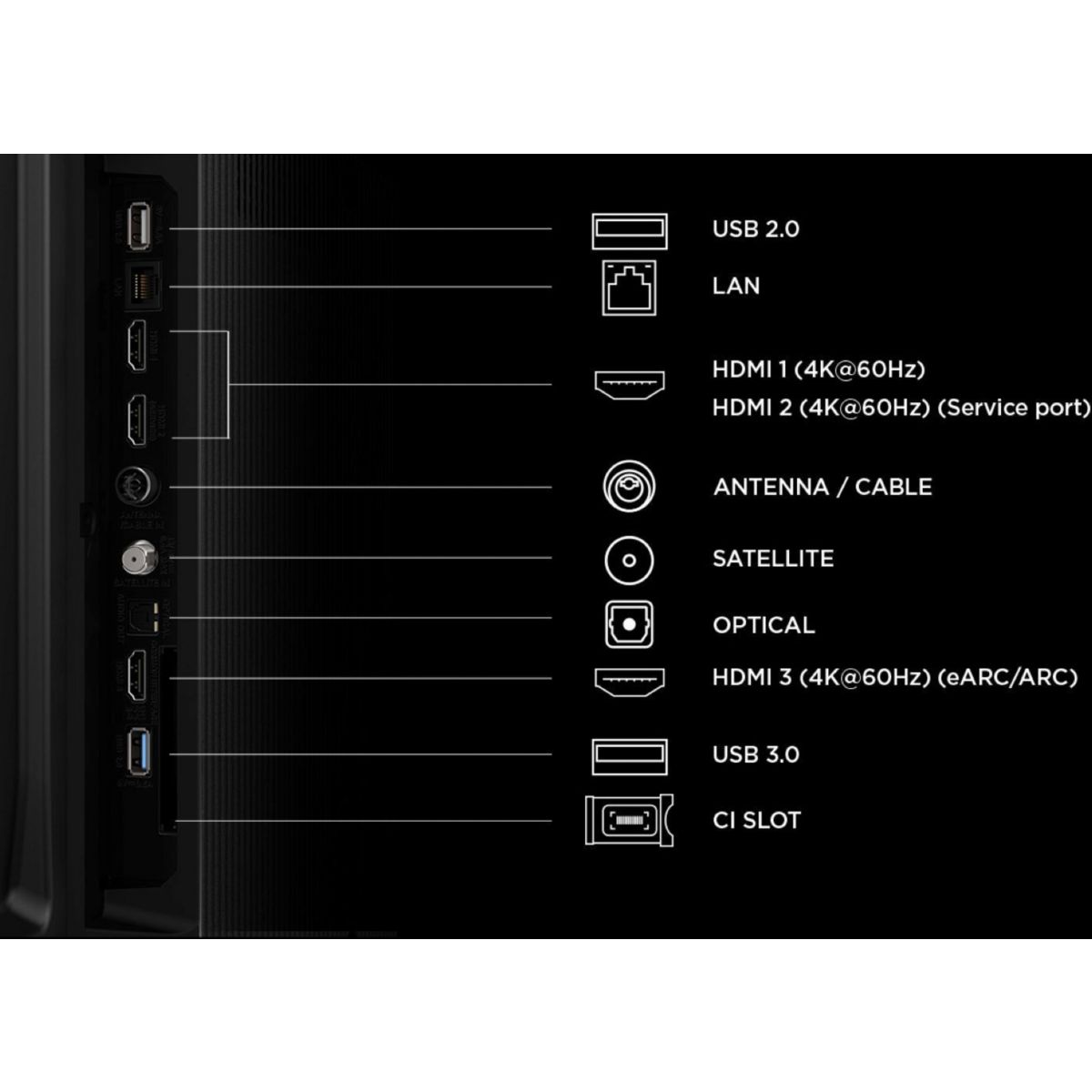 TV QLED 50P79L (2026) 50" (127 cm) noir, TCL