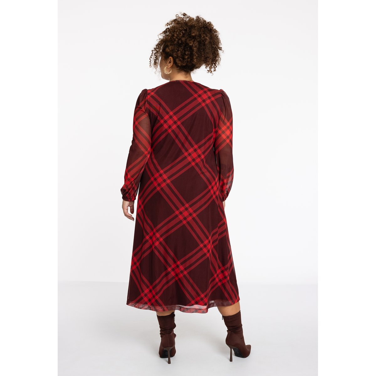 Robe plissée rouge, YOEK