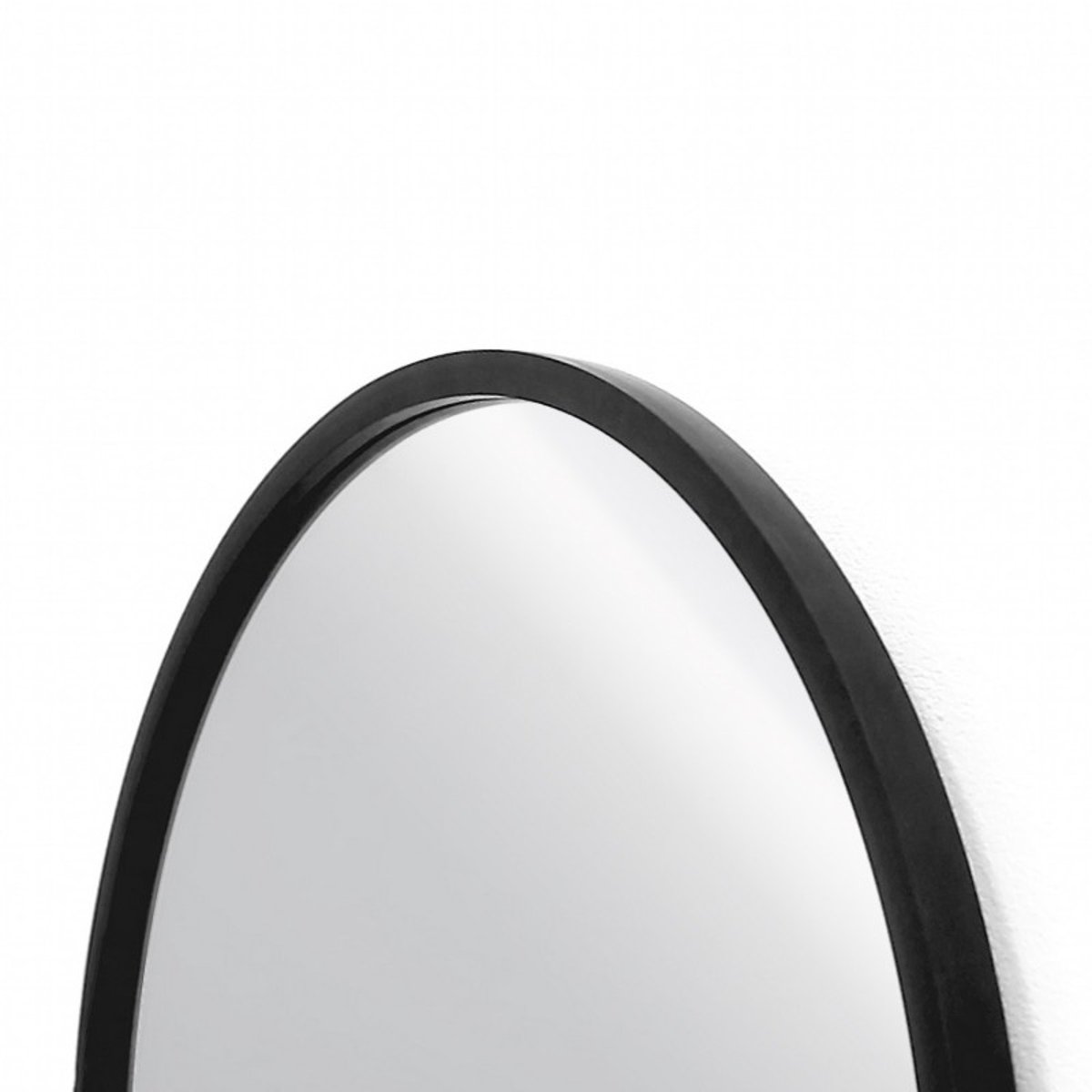 Grand miroir caoutchouc  HUB noir, UMBRA