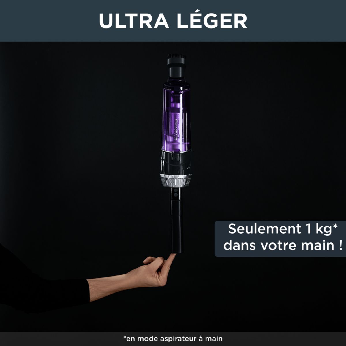 Aspirateur balai X Nano RH1129WO violet, ROWENTA