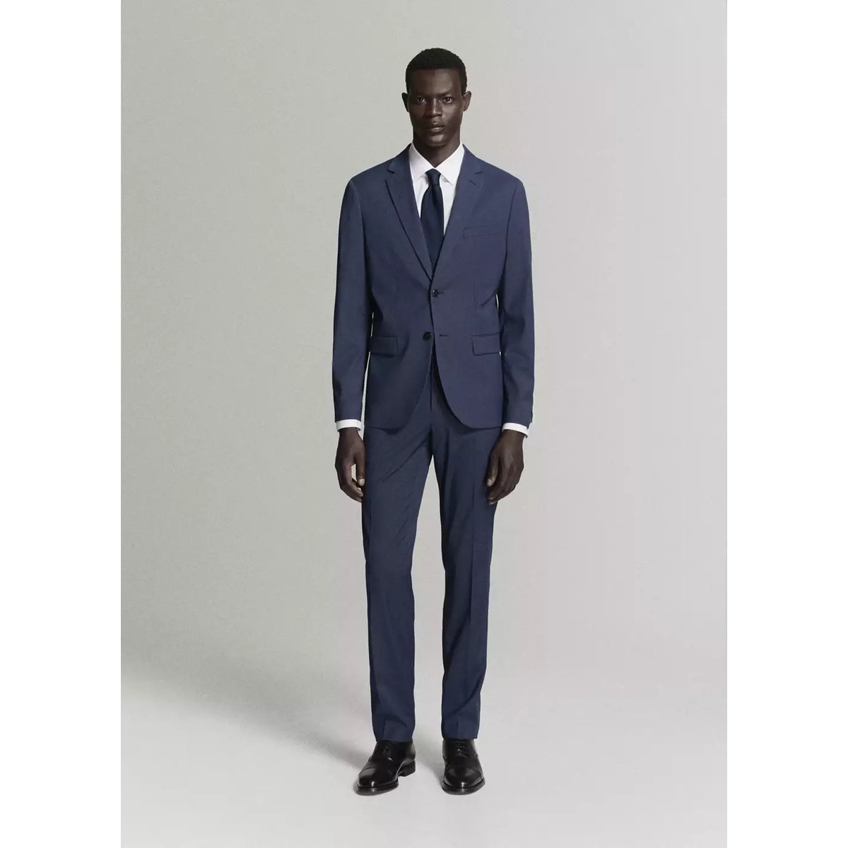 Pantalon costume Parí super slim-fit bleu encre, MANGO MAN
