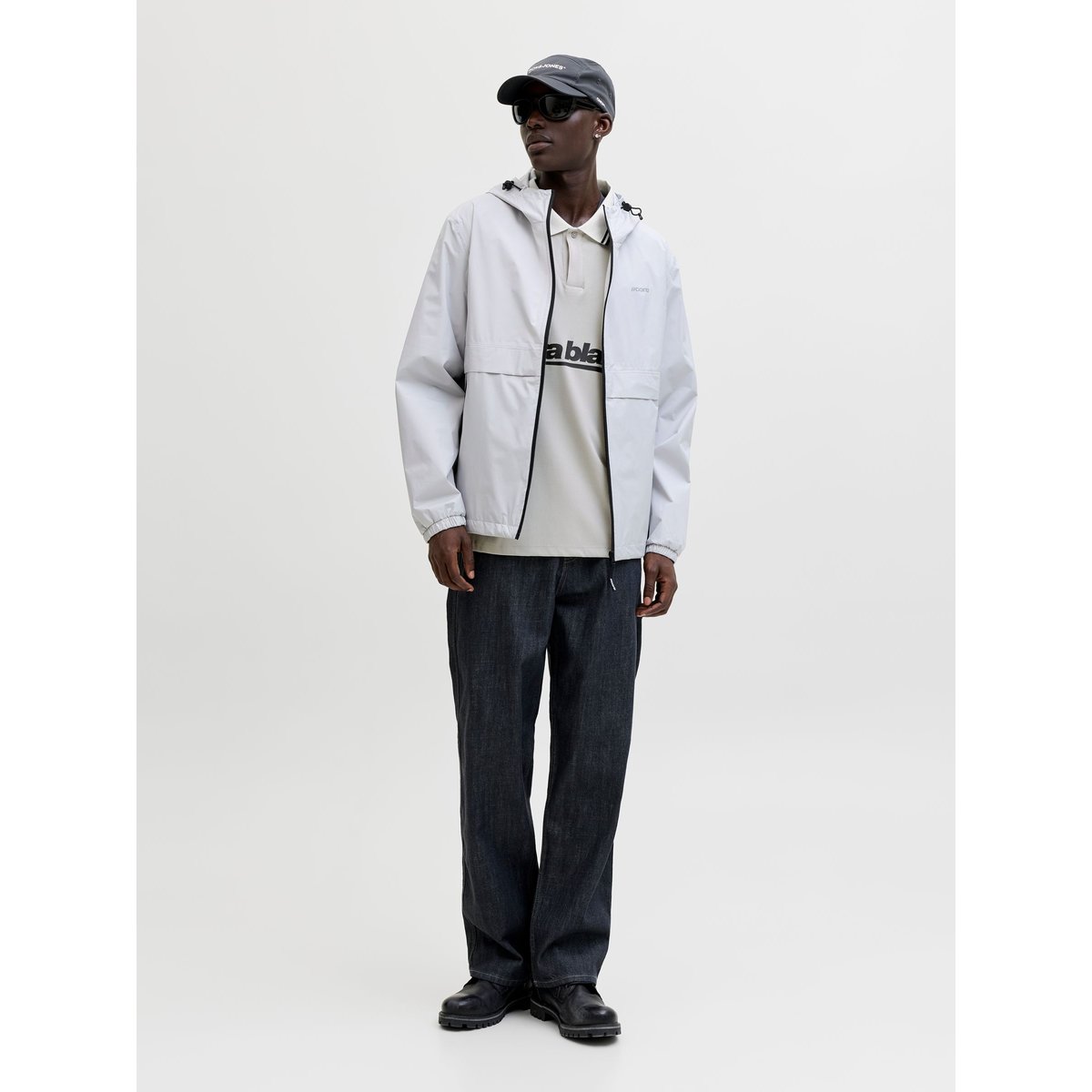 T-Shirt grise - vapor blue 1, JACK & JONES