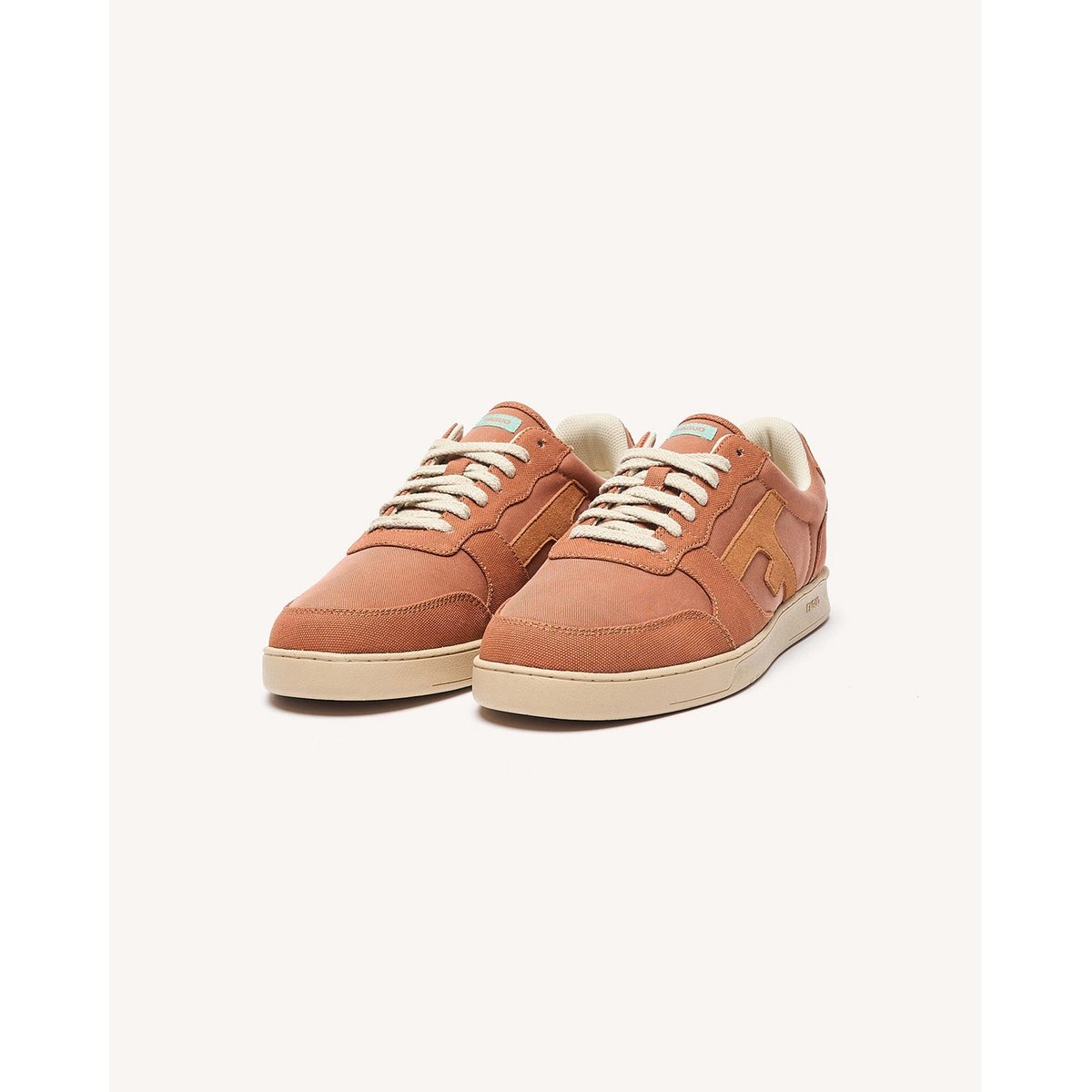 Baskets basses tissu HAZEL brique, FAGUO