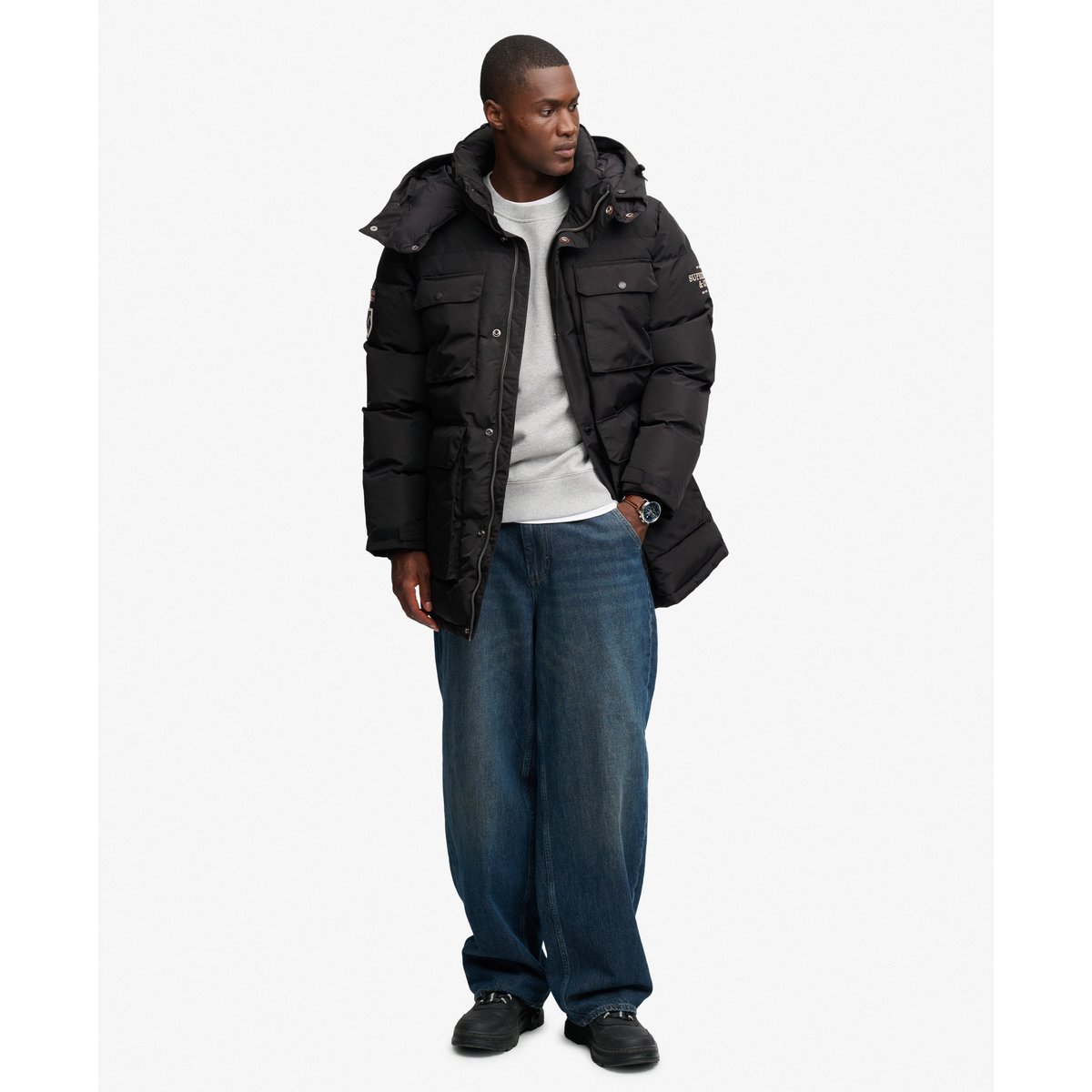 Parka Expedition Everest noir bison, SUPERDRY