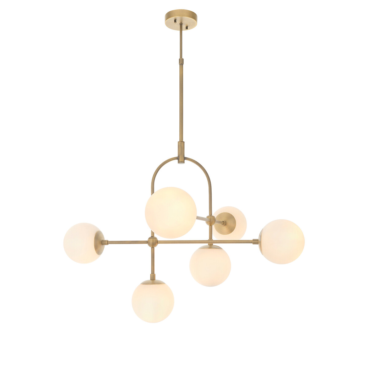 Bolton 6-Light White Glass Pendant Light white, ÉDITÉ