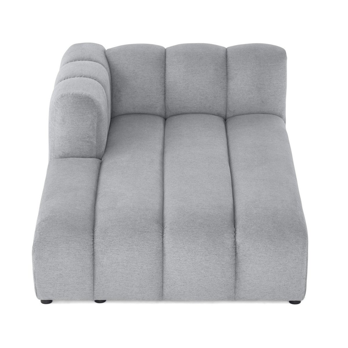 Module d'assise méridienne gauche - DEBBIE gris, BEST MOBILIER