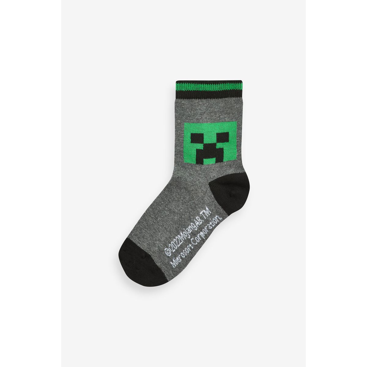Chaussettes minecraft, lot de 5 vert/noir, NEXT