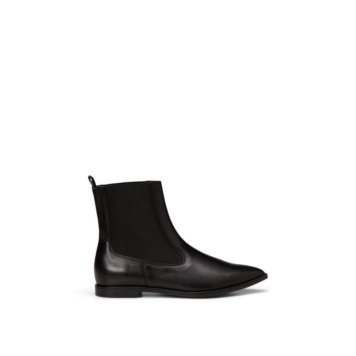 Bottines Modèle Camilla en cuir de vache noir, MARC O'POLO