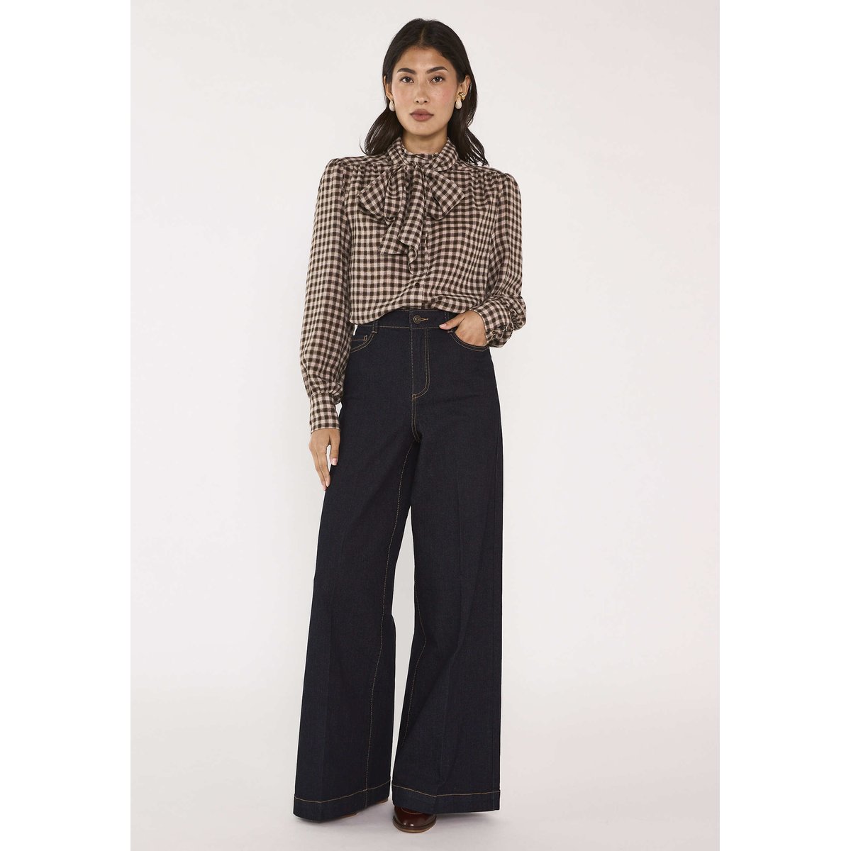 Jean wide leg SHELBY rinse, Maison 123