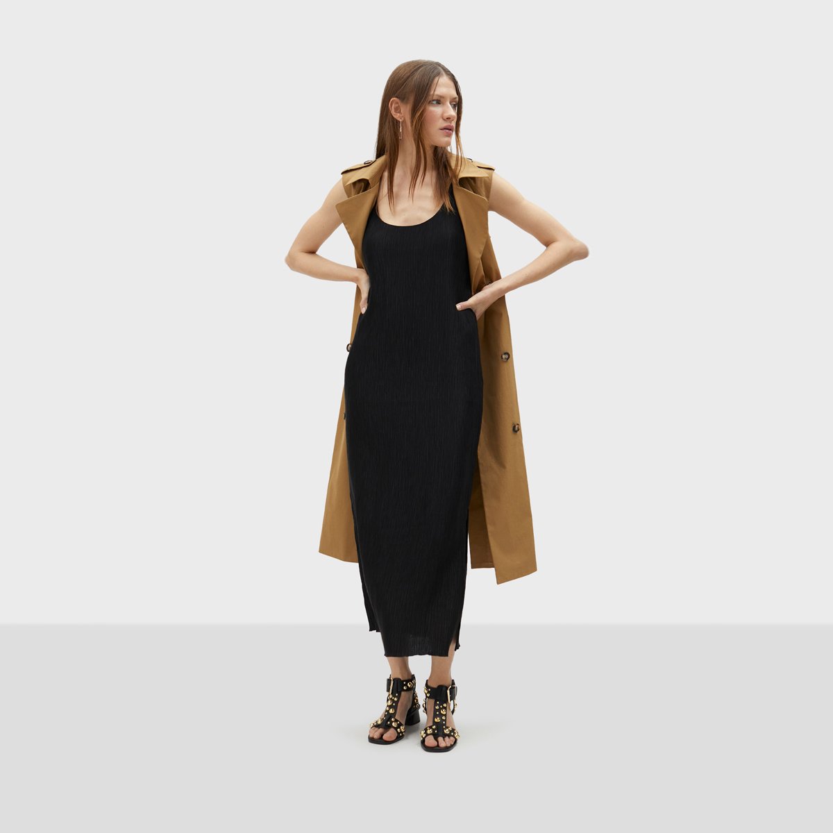 Robe longue sans manches noir, LOLA CASADEMUNT