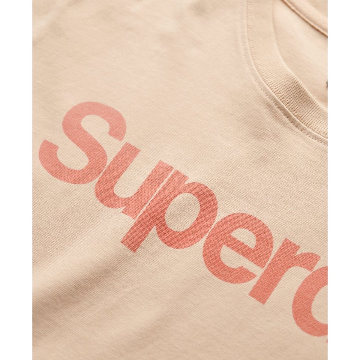 T-shirt ajusté Core Logo City beige foncé, SUPERDRY