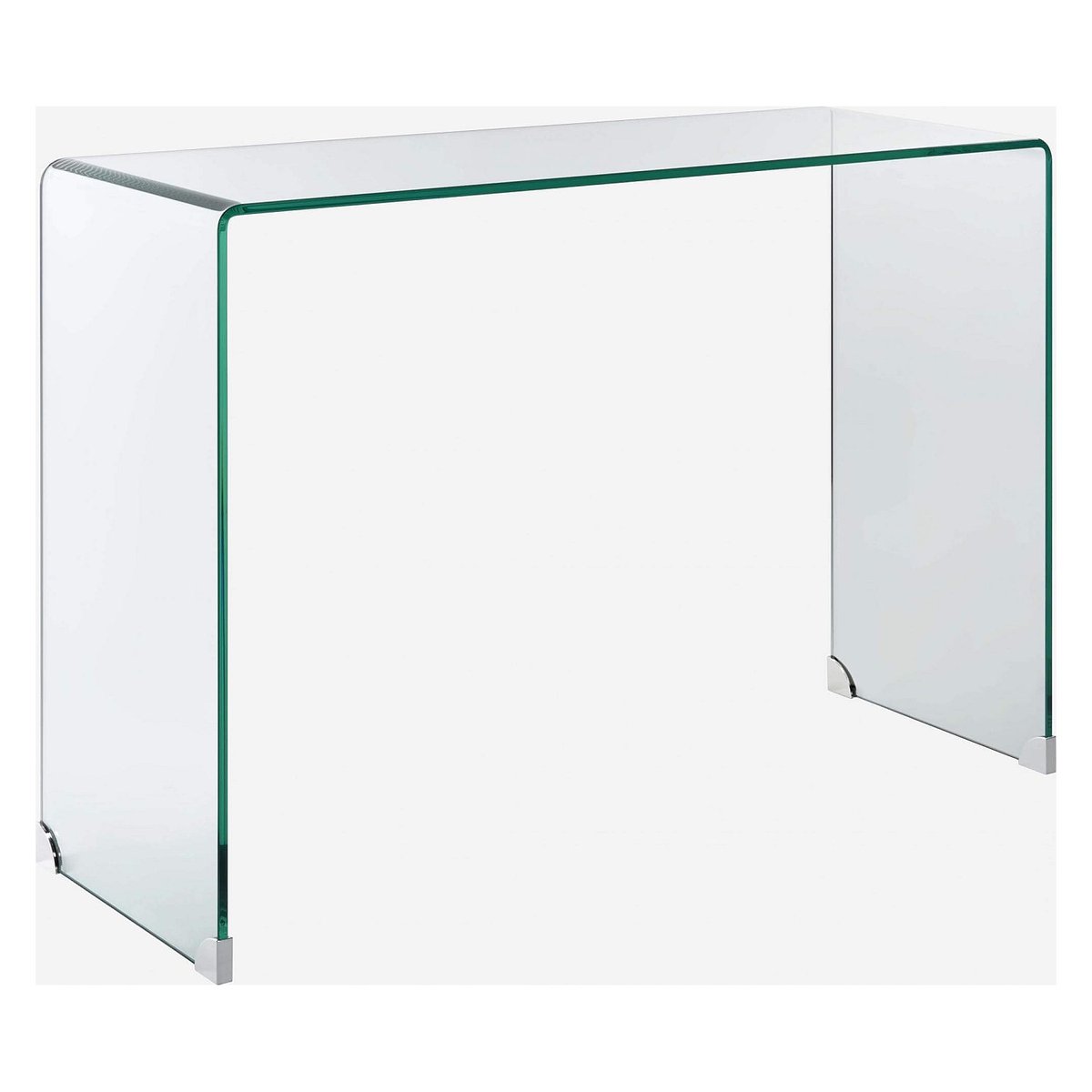 Table console verre trempé GALA transparent, HABITAT
