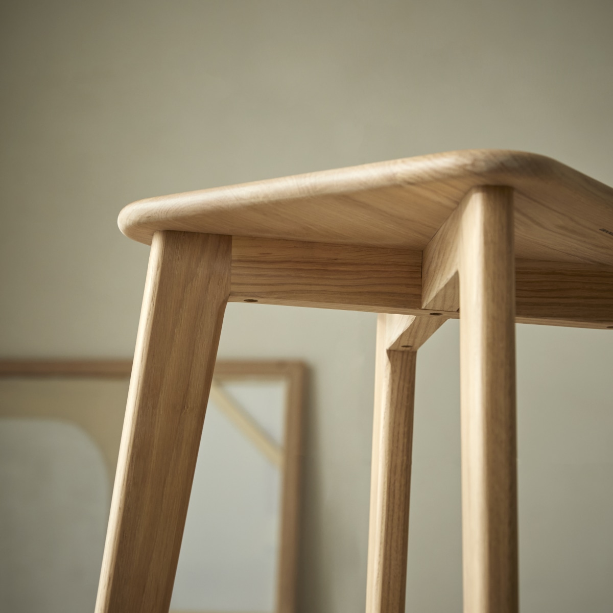 Tabouret de bar en Chêne massif, ABEL naturel, TIKAMOON
