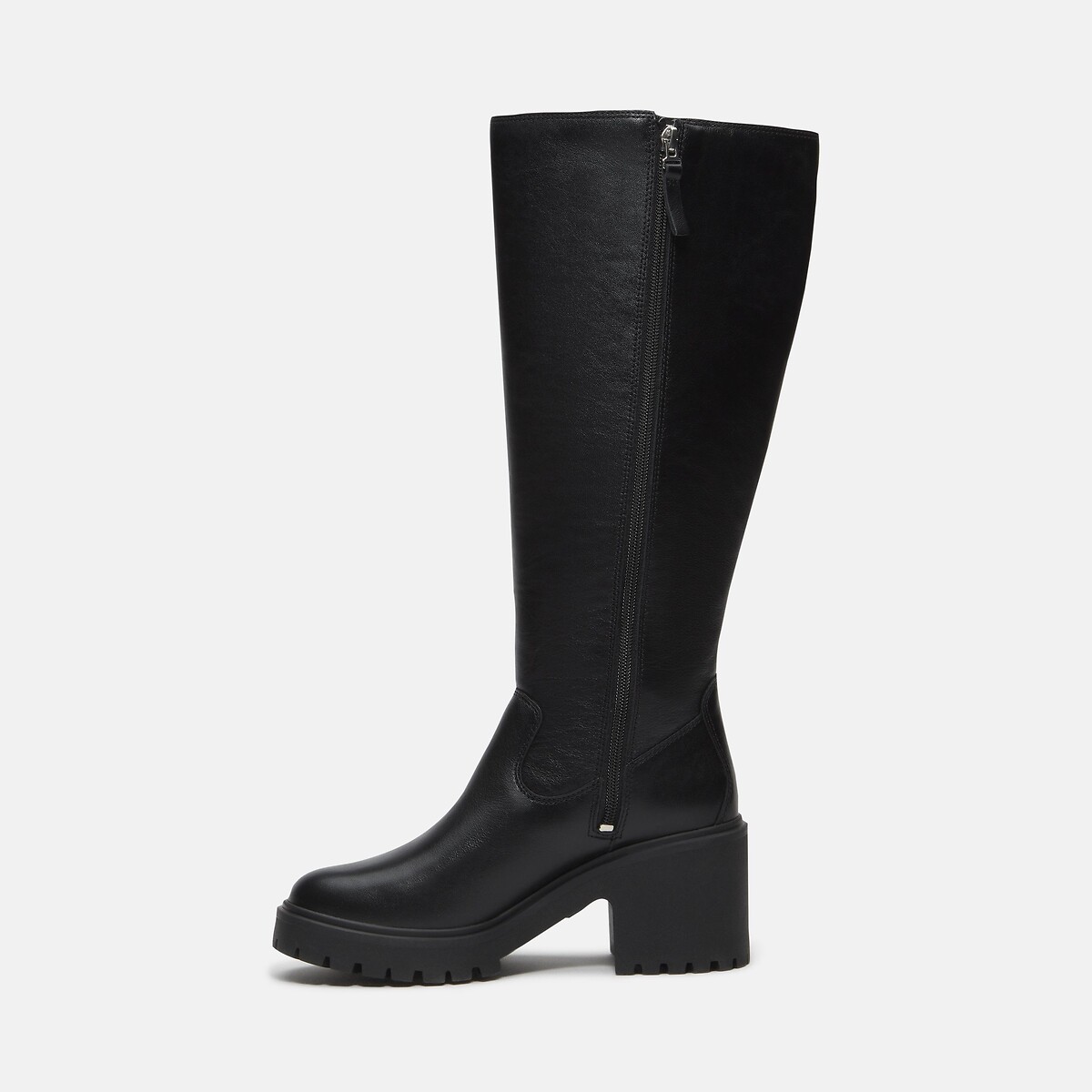 Lederstiefel mit Absatz Stine Heights Tall Zip Up schwarz, TIMBERLAND