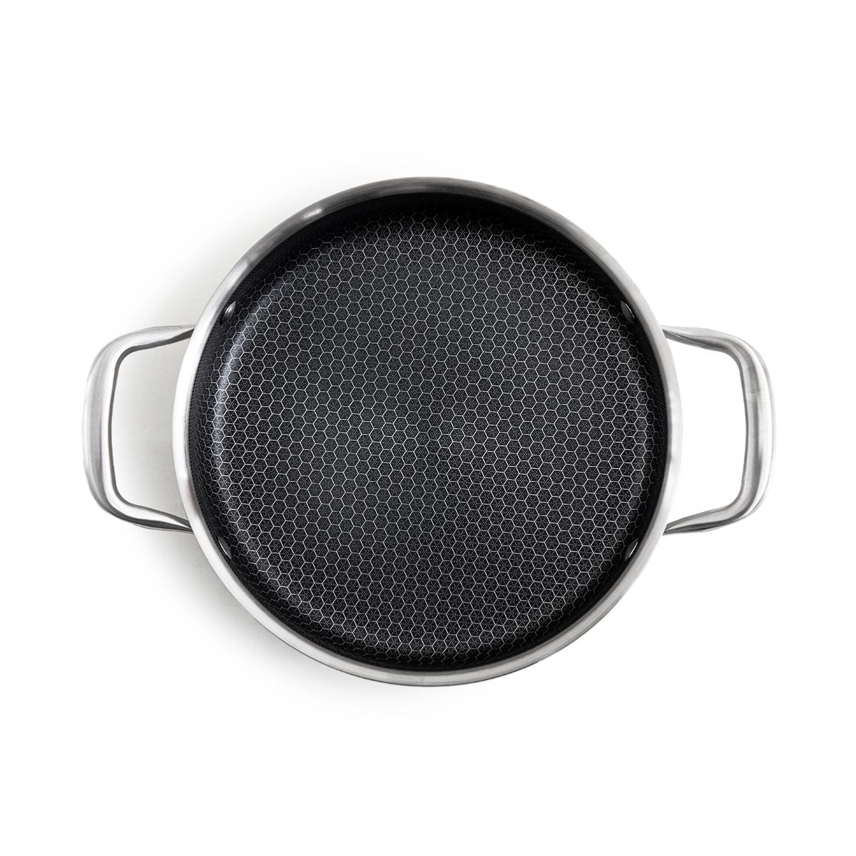 Sautoir 28cm triplex avec couvercle - "BlackSteel" couleur unique, LAGUIOLE CUISSON
