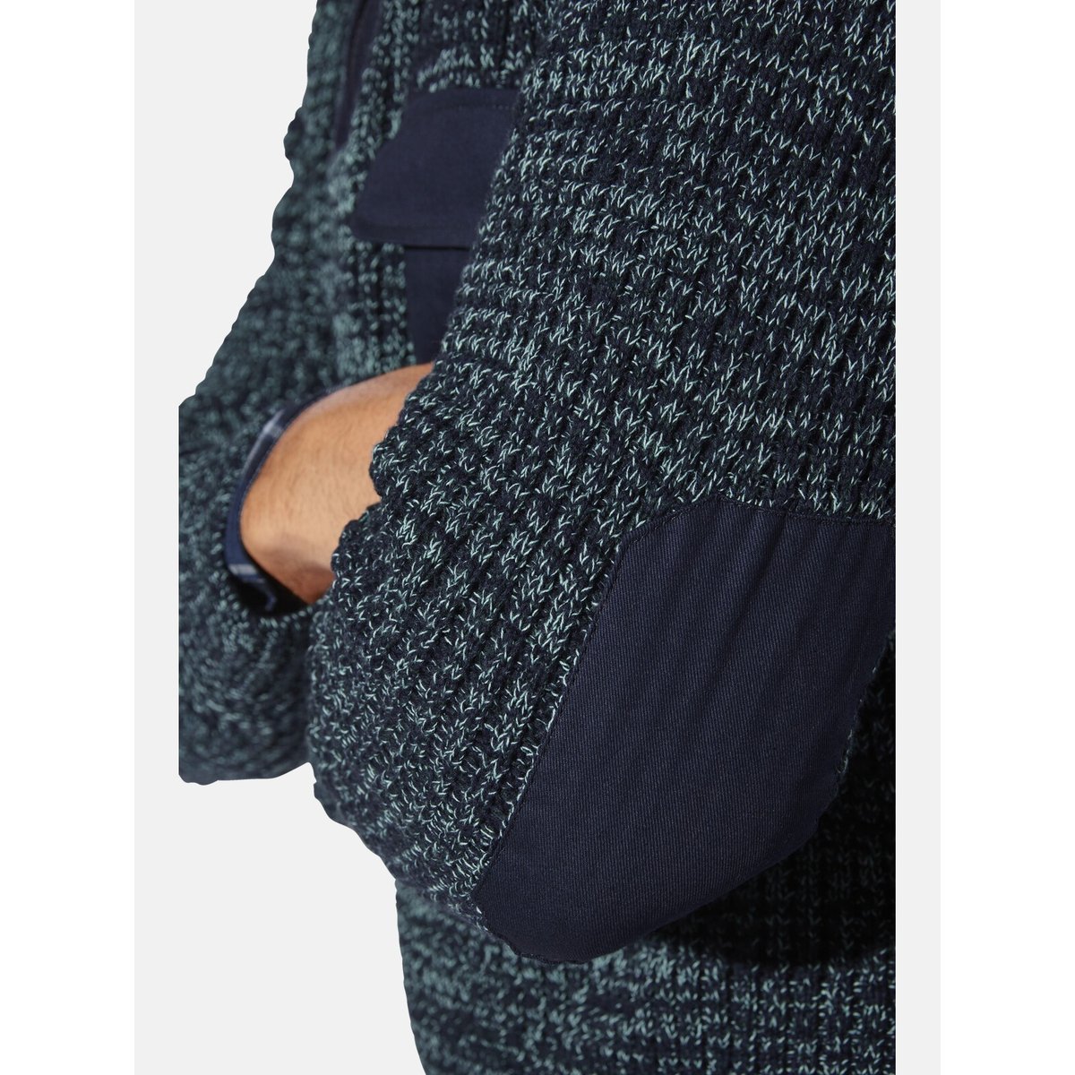 Pull BJORNBERG petrole mélange, JAN VANDERSTORM