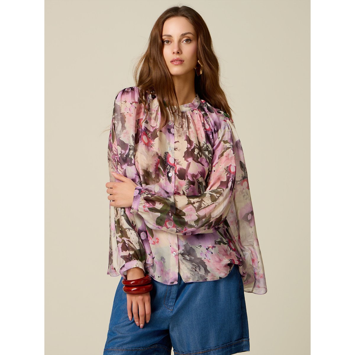 Blouse fantaisie rose, OLTRE